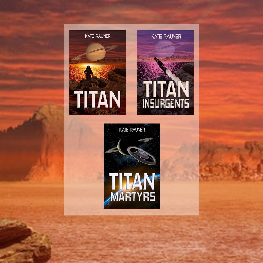 Sci fi book covers, Titan Series, Colonizing Saturn's Moon